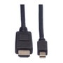 ROLINE Cable de video Mini DisplayPort a DisplayPort 3m 11.04.5792
