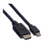 ROLINE Cable de video Mini DisplayPort a DisplayPort 3m 11.04.5792