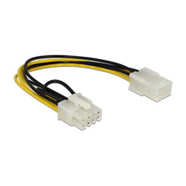 DeLOCK Cable de alimentación PCI Express 8 pin macho a 6 pin hembra 20 cm