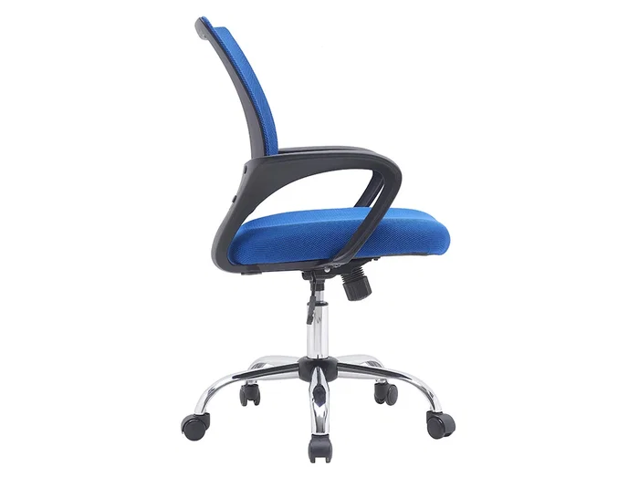 Q-connect Silla Siena Oficina Malla Base Metálica Color Negro/Azul Ajustable Premium