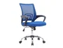 Q-connect Silla Siena Oficina Malla Base Metálica Color Negro/Azul Ajustable Premium