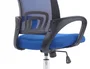 Q-connect Silla Siena Oficina Malla Base Metálica Color Negro/Azul Ajustable Premium