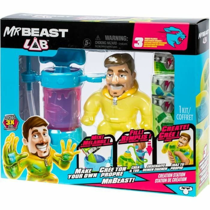 Heroes Of Goo Jit Zu Kit de creación - MRBEAST LAB - Figura personalizable con bomba y accesorios Heroes Of Goo Jit Zu Kit de creación - MRBEAST LAB - Figura personalizable con bomba y accesorios