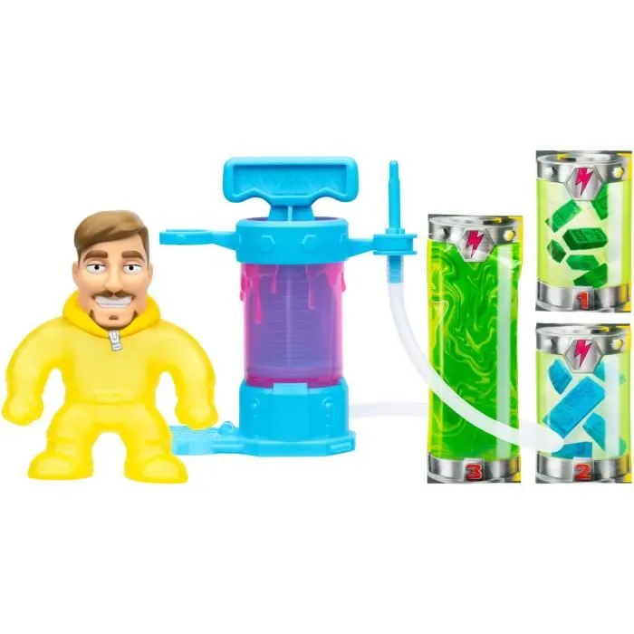 Heroes Of Goo Jit Zu Kit de creación MRBEAST LAB HER0630996247747 con Bomba y Accesorios