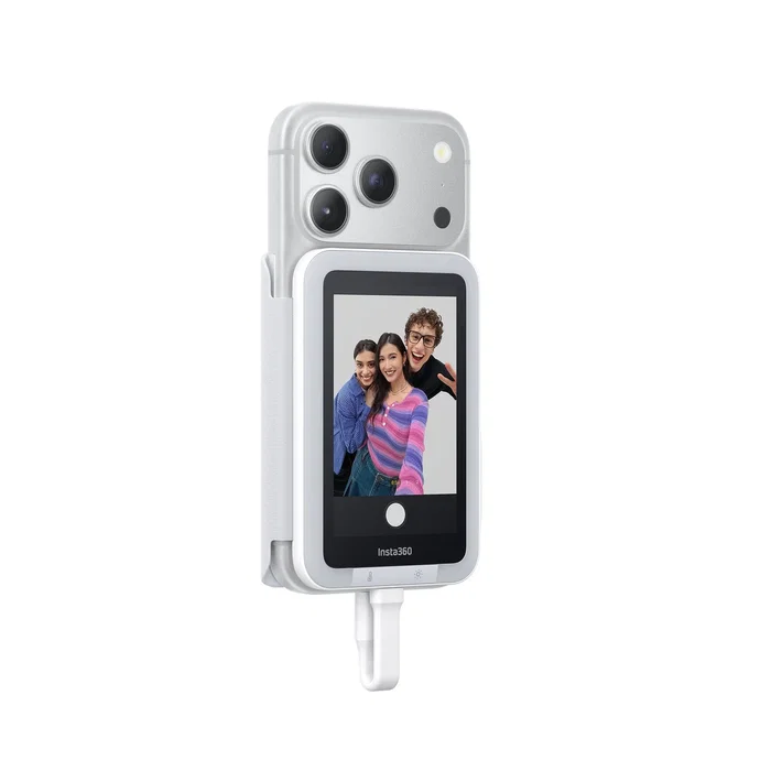 Insta360 Snap Pantalla Selfie con Luz, Blanco