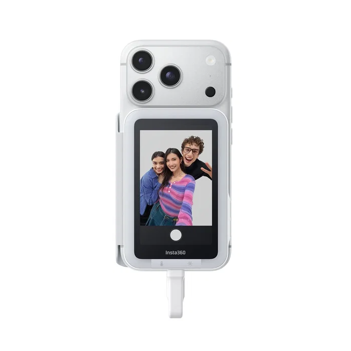 Insta360 Snap Pantalla Selfie con Luz, Blanco