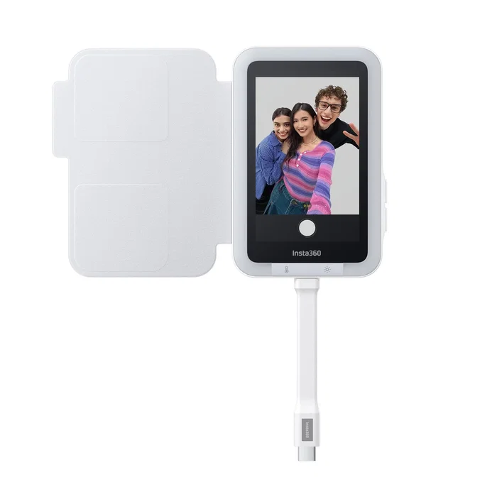 Insta360 Snap Pantalla Selfie con Luz, Blanco