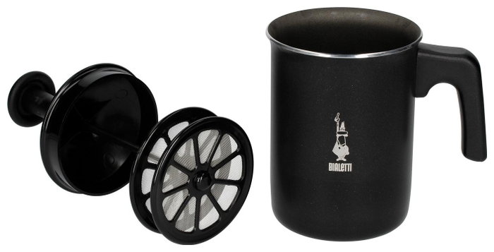 Bialetti Espumador de leche manual Perfetto Crema Negro 160 ml Bialetti Espumador de leche manual Perfetto Crema Negro 160 ml