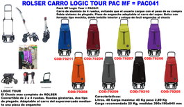 Rolser Finstock Logic Tour Pack MF Carro Plegable
