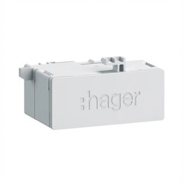 Hager ZZ45WAN2PP Toma RJ45 en diseño Patch/Patch 180° para WAN IP2