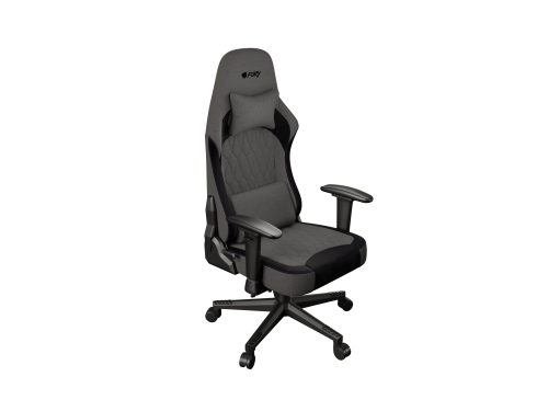 FURY Silla Gaming Shinai S8 Grey - Cómoda con Cojines Suaves, Reposabrazos Ajustables, Asiento Plano - NFF-2360