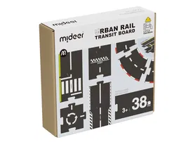 Mideer Juego Didáctico Tránsito del Ferrocarril Urbano Puzzle 32 Piezas con Señales de Tráfico para Niños