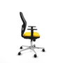 PIQUERAS Y CRESPO Silla de oficina Jorquera con mecanismo Sincro, Amarillo y Negro