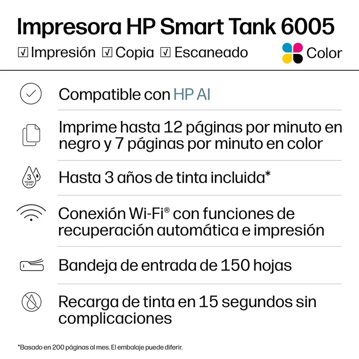 HP Smart Tank 6005