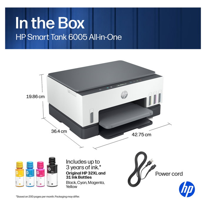 HP Smart Tank 6005 Multifunción Inyección de Tinta Gris HP Smart Tank 6005 Multifunción Inyección de Tinta Gris