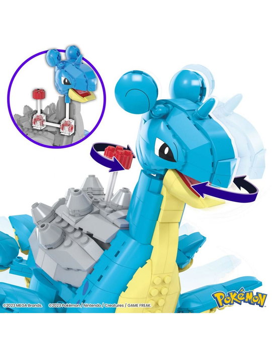 Mega Bloks Pokemon Lapras Construible HKT26 Mattel +8 años Mega Bloks Pokemon Lapras Construible HKT26 Mattel +8 años