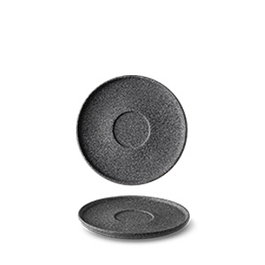 Langenthal Raw Platillo Negro de Porcelana, Diámetro 14 cm (Set de 6)