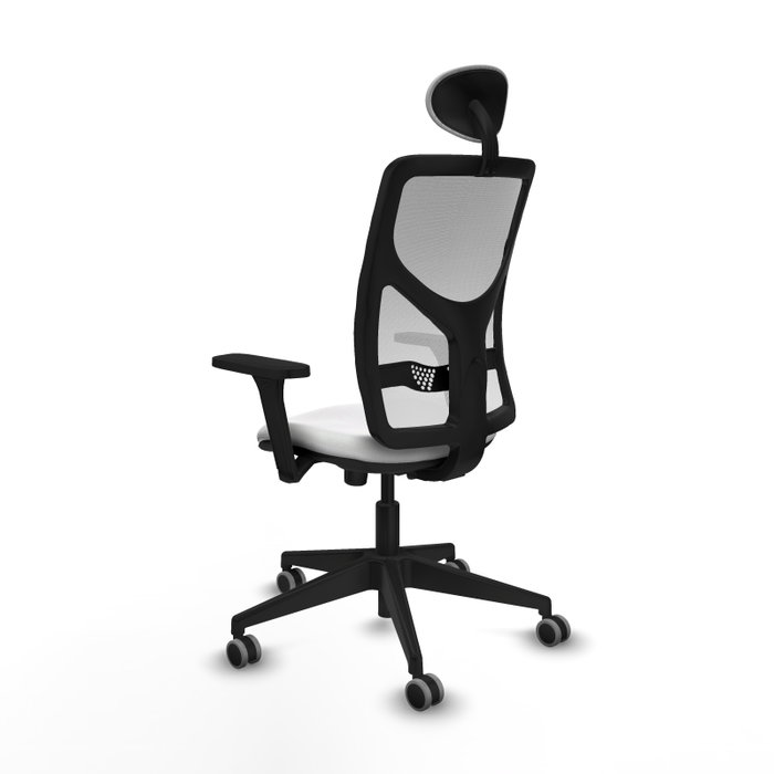 PIQUERAS Y CRESPO Silla de oficina Motilla con mecanismo Sincro, Brazos 3D y Cabecero Fijo, Blanco PIQUERAS Y CRESPO Silla de oficina Motilla con mecanismo Sincro, Brazos 3D y Cabecero Fijo, Blanco