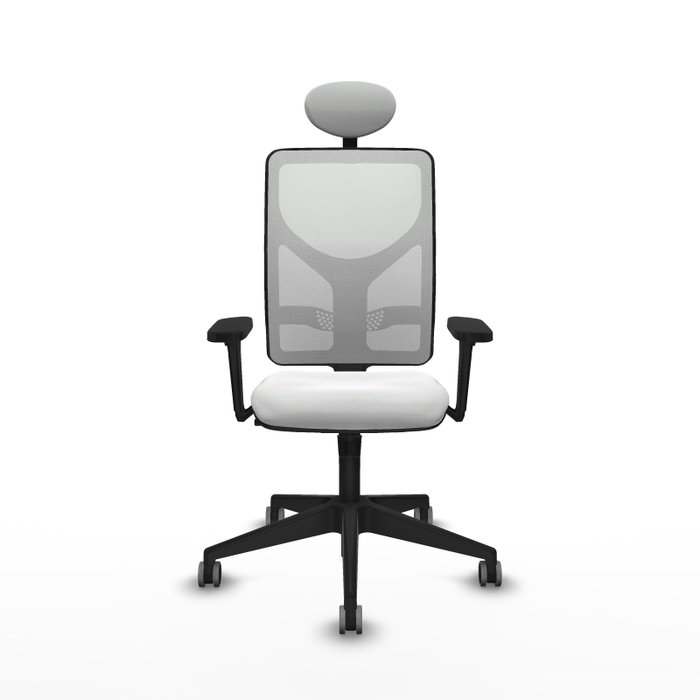 PIQUERAS Y CRESPO Silla de oficina Motilla con mecanismo Sincro, Brazos 3D y Cabecero Fijo, Blanco PIQUERAS Y CRESPO Silla de oficina Motilla con mecanismo Sincro, Brazos 3D y Cabecero Fijo, Blanco