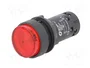 SCHNEIDER ELECTRIC Interruptor de presión Harmony XB7 22mm Rojo LED 24V