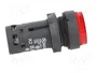SCHNEIDER ELECTRIC Interruptor de presión Harmony XB7 22mm Rojo LED 24V