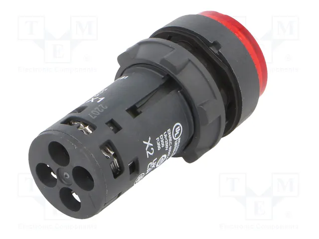 SCHNEIDER ELECTRIC Interruptor de presión Harmony XB7 22mm Rojo LED 24V