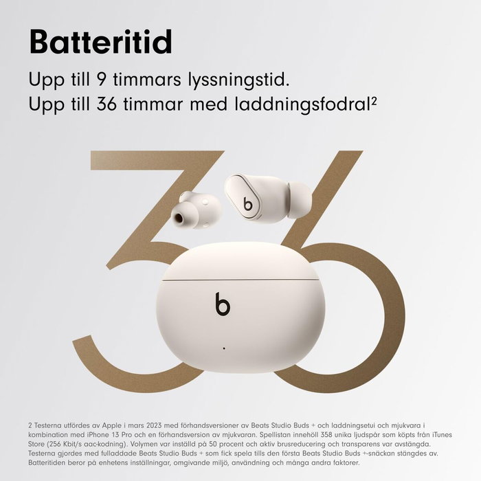 Apple Beats Studio Buds+ Auriculares Inalámbricos Marfil
