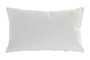 DKD Home Decor Cojín de Poliéster con Aplicaciones Blanco 50x30 cm