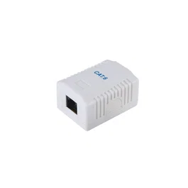 Equip 235213 Caja de Tomas de Superficie, RJ-45 Cat.6, 1 Puerto, Blanco