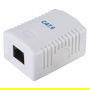 EQUIP 235213 Caja de superficie Cat6 1xRJ45 UTP RAL 9010 Blanco