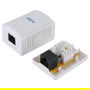 EQUIP 235213 Caja de superficie Cat6 1xRJ45 UTP RAL 9010 Blanco