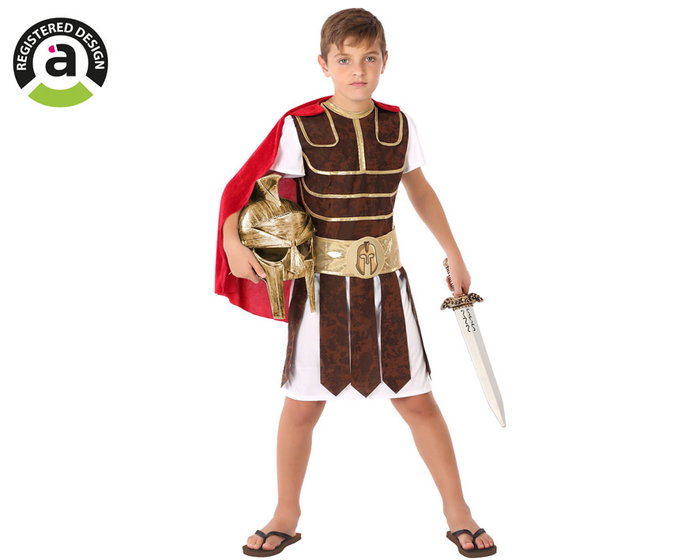 Disfraz Gladiador Niño Infantil Marrón Temática Romanos Talla 3-4 Años Disfraz Gladiador Niño Infantil Marrón Temática Romanos Talla 3-4 Años