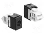 DeLOCK 90936 Módulo Keystone RJ45 a LSA Cat.6 45° plano sin blindaje negro/blanco
