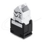 DeLOCK 90936 Módulo Keystone RJ45 a LSA Cat.6 Plano Negro/Blanco