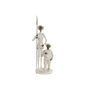 DKD Home Decor Figura de Resina Blanco y Dorado 9x8x25 cm