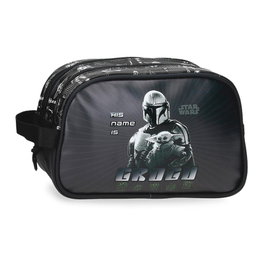 Joumma Bags Neceser His Name is Grogu Mandalorian Star Wars, 26x16x11 cm Poliéster, Adaptable a Carro