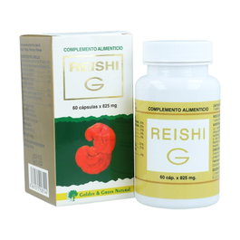 Golden Green Reishi G 60 Cápsulas 825mg. Complemento Alimenticio Hongo Reishi Sistema Inmune