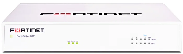 Fortinet Fortigate 40F - Firewall de seguridad con 5 puertos Gigabit Ethernet RJ45 (1 WAN, 4 LAN)