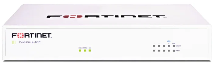Fortinet Fortigate 40F - Firewall de seguridad con 5 puertos Gigabit Ethernet RJ45 (1 WAN, 4 LAN)
