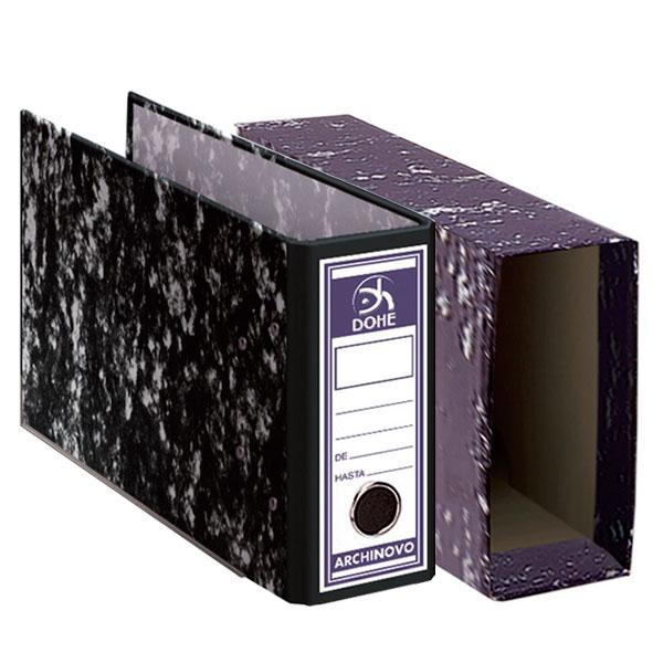 Dohe Archivador Archinovo Cuarto Apaisado Negro Jaspeado Lomo Ancho Dohe Archivador Archinovo Cuarto Apaisado Negro Jaspeado Lomo Ancho