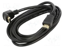 SAVIO Cable HDMI de 3m con conector de 90°