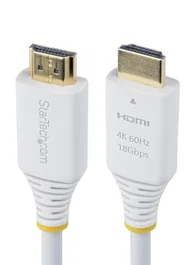 StarTech.com Cable HDMI 1.8 m 2.0 18 Gbit/s 4K 60Hz HDR10 Blanco HDMI2-CABLE-4K60-6FW