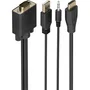 Aisens Cable Conversor HDMI a SVGA + Audio con Jack 3.5 mm y USB para Alimentación A122-1015, 2 m, Negro