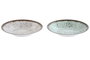 DKD Home Decor Set de Platos de Melamina Surtido Azul y Blanco 12 Piezas