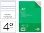 Liderpapel Recambio Cuarto 100 Hojas 60gr Horizontal con Margen 6 Taladros