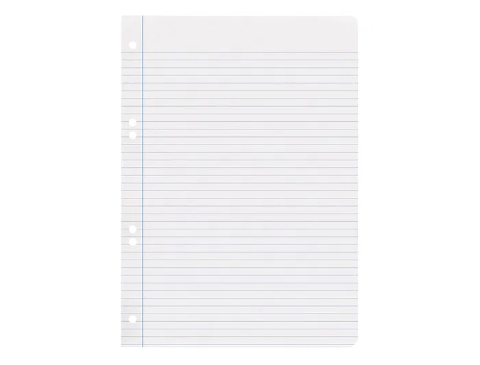 Liderpapel Recambio Cuarto 100 Hojas 60gr Horizontal con Margen 6 Taladros