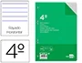 Liderpapel Recambio Cuarto 100 Hojas 60gr Horizontal con Margen 6 Taladros
