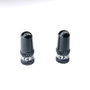 Fasi Juego de tapones para válvula Presta de aluminio negro anodizado