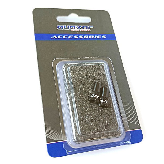 Fasi Juego de tapones para válvula Presta de aluminio negro anodizado