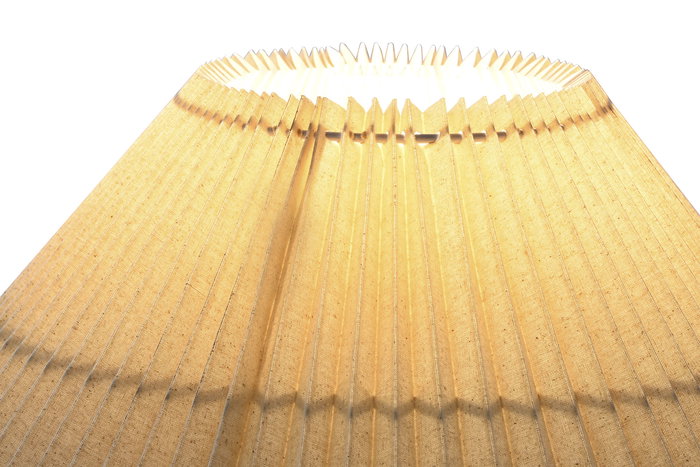 DKD Home Decor Lámpara de Pie Urban Beige - Lámpara de Salón Alto 102 cm, Base Cerámica, Pantalla de Poliéster, Bombilla E27 Incluida